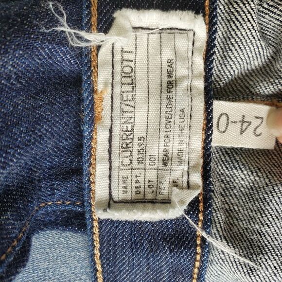 Current/Elliott size 24 straight leg darkness jeans 10.15.9.5 - Picture 10 of 10